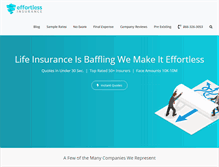 Tablet Screenshot of effortlessinsurance.com